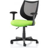 Green Office Chairs Dynamic Camden Black Mesh Office Chair