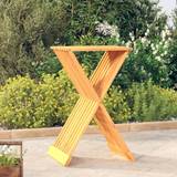 vidaXL Solid Wood Teak Folding Seating Stool