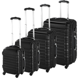 Black Suitcase Sets tectake Lightweight Hard Shell Suitcase - Set of 4