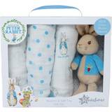 Machine Washable Gift Sets Beatrix Potter Rabbit Soft Toy and Muslin