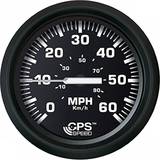 Boat Engines on sale FARIA BEEDE 32816 Euro Speedometer GPS 60 MPH Studded 4, Black