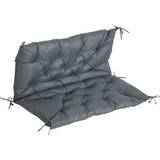Chair Cushions OutSunny 2 Seater Chair Cushions Grey