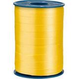Gift Wrap Ribbons PRÄSENT Geschenkband AMERICA matt gelb 10,0 mm x 250,0 m