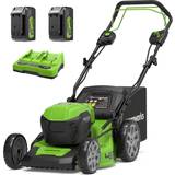Cordless lawn mowers with batteries Greenworks 48V Cordless Self Kit Battery Powered Mower