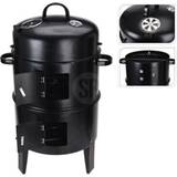BBQs ProGarden BBQ Charcoal Grill with Chimney 2 Cooking Grills