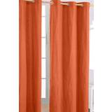 Orange Curtains & Accessories Homescapes 117cm Drop 137
