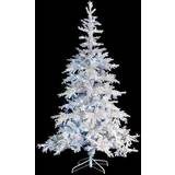 White Christmas Trees 7Ft/2.1m Lit Snow Flocked Artificial Bavarian Pine Cool Christmas Tree