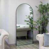 Wall Mirrors Melody Maison Large Black Arched 183cm 80cm Wall Mirror