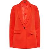 Orange - Women Blazers LTS Tall Scuba Crepe Blazer