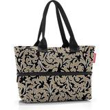 Reisenthel Handbags Reisenthel Shopper E1, Expandable 2-in-1 Tote, Converts from Handbag to Oversized Carryall, Baroque Marble
