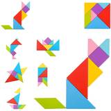 Tooky Toy Wooden Tangram Play