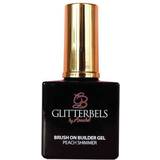 Red Nail Products Glitterbels Brush On Builder Gel Peach Shimmer 17ml