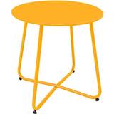 Yellow Outdoor Side Tables Garden & Outdoor Furniture BigBuy Home Luna Stål Outdoor Side Table