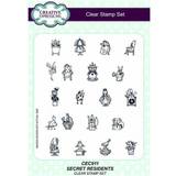 Creative Expressions Secret Residents A5 Clear Stamp Set