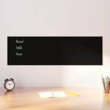 VidaXL Notice Boards vidaXL black, 100 Wall-mounted Magnetic Tempered Glass Notice Board