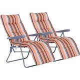 Orange Patio Chairs Garden & Outdoor Furniture OutSunny Set 2 Lounger