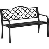 Black Garden Benches Garden & Outdoor Furniture OutSunny 2-Seater Garden Bench