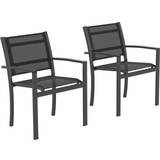Grey Patio Chairs Garden & Outdoor Furniture OutSunny Garden Chairs 2