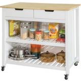 White Trolley Tables SoBuy Kitchen Storage Trolley Table
