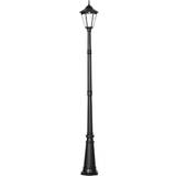 Pole Lighting OutSunny 2.4m Garden Lamp Post
