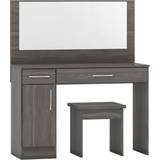 Brown Dressing Tables SECONIQUE Nevada Vanity Dressing Table 40x108cm