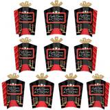 Red Carpet Hollywood Table Decorations Movie Night Party Fold and Flare Centerpieces 10 Count