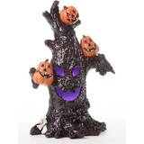 Horror-Shop Leuchtender Halloween Glitter Baum 25cm LED-Deko