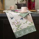 Green Kitchen Towels Ulster Weavers Madame Butterfly Tea Kitchen Towel Blue, Green, Pink
