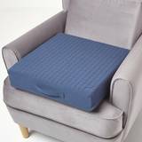Chair Cushions Homescapes Quilted Booster Chair Cushions Grey, Blue