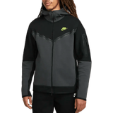 Nike Jumpers Nike Sportswear Tech Fleece Full-Zip Hoodie Men - Black/Anthracite/Volt