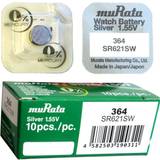 Batteries - Button Cell Batteries Batteries & Chargers Murata SR621SW-PBWW Button cell SR60, SR621 Silver oxide 18 mAh 1.55 V 10 pcs