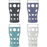Lifefactory Cup with Protective Silicone Sleeves, Assorted Colors, 22 oz. LF340400C4 Assorted