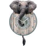 Nemesis Now Clocks Nemesis Now Trunkin' Tickin' Elephant Pendulum Wall Clock
