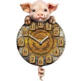 Nemesis Now Clocks Nemesis Now 'Piggin' Tickin' Pig Pendulum Wall Clock