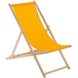 Orange Sun Chairs Garden & Outdoor Furniture Harbour Housewares Folding Wooden Deck