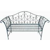 Blue Settee Benches Ascalon Vintage L147 Settee Bench