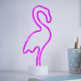 Litecraft Table Lamps Litecraft Glow Flamingo Neon Table Lamp