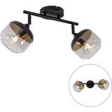 Dimmable Christmas Lights QAZQA spot black with Christmas Village