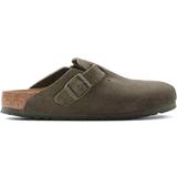 Outdoor Slippers on sale Birkenstock Boston Suede Leather - Thyme