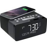 Black Alarm Clocks Pure Siesta Charge