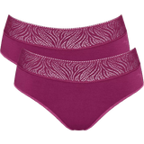 Polyester Knickers Sloggi Hipster Light Period Pants 2-pack - Wine