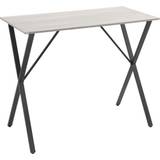 Rectangular Bar Tables Homcom Modern White Bar Table 60x120cm
