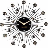Round Wall Clocks Karlsson Sunburst Crystal Wall Clock 30cm