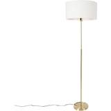 QAZQA adjustable gold shade Floor Lamp