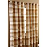 Beige Curtains & Accessories Homescapes 167cm Drop 228cm, Morocco