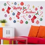 Red Wall Decor Kid's Room Walplus Wallflexi Christmas Decorations Stickers " Merry Christmas