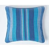 Cushion Covers Homescapes Striped Morocco Cushion Cover Blue (45x45cm)