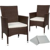 Synthetic Rattan Garden Chairs tectake 2 garden chairs