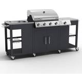 Thermometer Gas BBQs Tepro Petersburg Outdoor Kitchen with 4 Burner