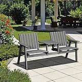 Garden Benches Garden & Outdoor Furniture OutSunny 2-Seater Garden Bench